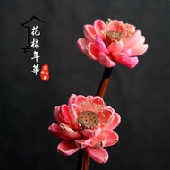 Zen Snow Lotus Dried Flower Lotus Lotus Pod Decoration Lotus Floor Decoration Meditation Simulation 