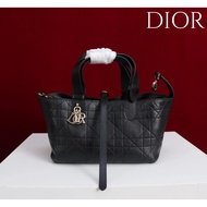 Dior Leather Dior Bag Rhombus Toujours Toujours Cowhide Handbag Red White Black