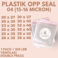 OPP PLASTIC THICKNESS 04 PURE GARMENT 20x27 20x30 23x30 25x30 25x35 28x35 30x37 30x40 32x40 35x40 35