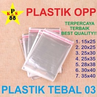 Fleksibel Opp Plastik 15X25 - Opp 20X25 - Opp 25X30 - Opp 25X35 -