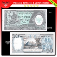 INDONESIA 50 Rupiah 1964 , UNC, Uang Kuno