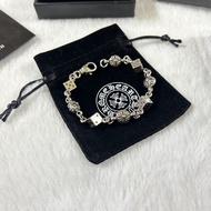 Chrome Hearts 925Silver Bracelet Dice Bracelet Vintage Classic Letter Fashion Light Luxury Bracelet