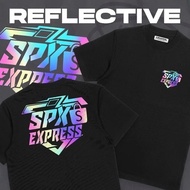 Reflective SPX Express t-shirt/ Reflective SPX Express word motif Distro t-shirt/ Men Women's T-shir