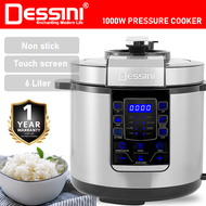 DESSINI ITALY 14 IN 1 Electric Digital Pressure Cooker Non-stick Stainless Steel Inner Pot Rice Cooker Steamer (6L)
