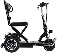 Luxury Three Wheel Bike, Mini Adult Tricycle Folding Electric Scooter Mobility Trike Lightweight Portable Power Travel Scooter