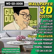Wallpaper Stiker Dinding Wallpaper Dekorasi Motif Gusdur V.02 Surabaya