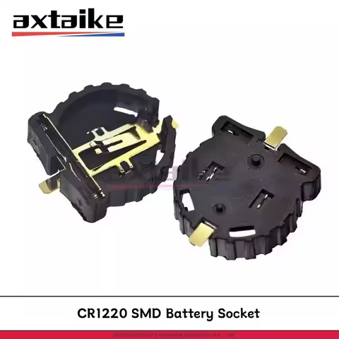 10PCS CR1220 Battery Socket CR1225 BS-1220-2 3V Button Cell Battery Socket Holder Case Battery Boxes