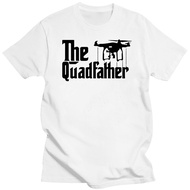 Men's cotton T-shirt 2018 New Mens T Shirts DJI The Quadfather Inspired Goodfather Movie - Custom Men Black T-Shirt Tee