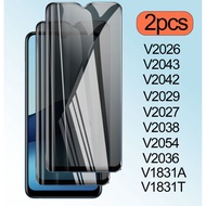 For VIVO V2042 V2043 V2026 Screen Protecto Privacy tempered glass V2027 V2029 V2036 V2038 V1831T V18