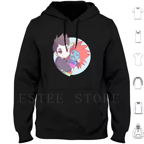 Auron & Rodolfo Hoodie Long Sleeve Auronplay Auron Raul Youtube Yt Youtuber Spain Spanish Fanart Ani