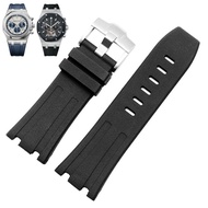 Suitable for AP Aibi Rubber Watch Strap Royal Oak Offshore Type 26400 Waterproof Sweatproof Silicone Pin Buckle Strap 28mm