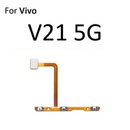 สวิตช์ปุ่มปุ่มเปิดปิดริบบิ้นสายเคเบิลงอได้สำหรับ Vivo V23e V23 V21e V21 4G 5G V20 SE Pro เงียบปริมาณ