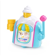 Phhjhf On Sale In Stock Baby Funny Ice Cream Bubble Machine toys Electric Automatic Bubble Maker Blower Bathroom Toy for Baby 827