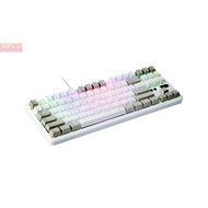 COD/✑♂◈Rakk lam-ang Lite RGB Mechanical Gaming Keyboard outemu PBT White keycaps, brand new