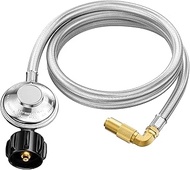 6 Feet Propane Regulator and Hose for Blackstone 17 & 22 Inch Tabletop Griddle, Connect to 5-20 LB P