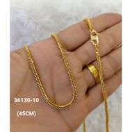 RANTAI Leher DESIGN ULAR HALUS 45-70cm cop916 persis ori EMAS Korea Necklace MURAH