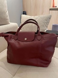 longchamp M號小羊皮包