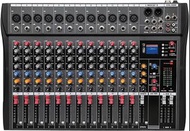 實體店鋪/SF 12 Channel Professional Audio Mixer Console Sound Board with 48V Phantom Power,USB Audio Int