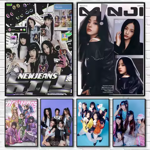 1PC Korean K-pop Girl Group N-Newjeans N-NJZ Poster Paper Print Home Living Room Bedroom Entrance Ba