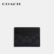 COACH กระเป๋าใส่บัตรผู้ชายรุ่น Slim Id Card Case In Signature Canvas CW366 MI5 สีหลากสี