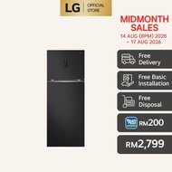 493L Top Freezer Fridge in Essence Matt Black
