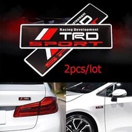 台灣現貨2 件裝豐田 3D 金屬賽車 TRD 貼紙標誌貼花汽車尾翼子板車身裝飾配件