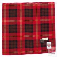 [120年紀念經典款]日本製 DAKS 手帕 純棉 兩面不同格紋 蘇格蘭經典格紋 雙層手帕 方巾 領巾~六色可選 紅色