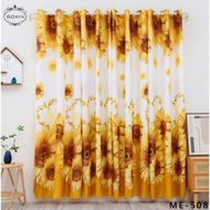 New Design 120*220CM  Ring/Hook 3D Printed Langsir Curtain Semi Blackout Langsir Pintu Door Curtain