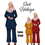 suit hidayah, plus size, muslimah suit set warda murah casual long blouse new stock2025