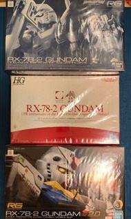 萬代 Rg rx78 2.0+rg鋼彈+hg 杜拜博覽會，贈 G40繪本