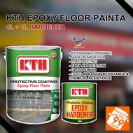 5L KTH EPOXY PAINT 5L KTH EPOXY FLOOR PAINT ( FREE 7" ROLLER SET ) cat expoxy lantai / cat epoxy lan