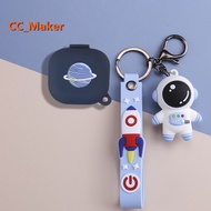 For Samsung Galaxy Buds Core / Buds FE Case Creative Astronaut Cute Stitch Keychain Pendant Samsung 