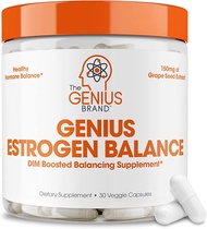 Genius Estrogen Balance DIM Supplement - Estrogen Blocker for Men & Women - Hormones Hormonal Acne &