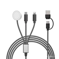 Multi Fast Charging Cable for Apple Watch Charger 3 in 2 USB C Cable PD60W Charger Block for iWatch 