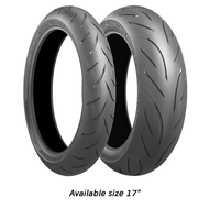 ยางนอกจุ๊ปเลสBATTLAX  S21 สำหรับ CBR250,300,500,650R,F NINJA650,400,300 Z800,650,400  MT15,03,07,09 R15,R1,R6 Ducati KTM