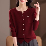 Women's Fall Cardigan - Loose Fit Knitted Sweater
