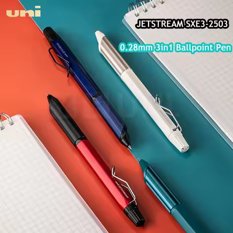uni 3in1 Multi-Functional Ballpoint Pen,JETSTREAM EDGE SXE3-2503 0.28mm Low-Center&Premium Stability