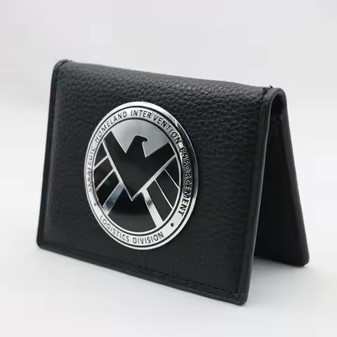 HYDRA Shield ID Card Wallet Holder with Metal Badge TV Show Props Replica Movie Collectibles