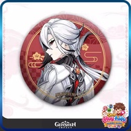 [FAST SHIPPING] Genshin Impact Arlecchino Badge Round Size 58mm Collectible Badge HOTTREND Cardboard