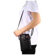 Leather Sling Mini Bag Phone Travel Pouch 6.5 inch for Cards Powerbank Coins Accessories
