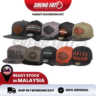 HARLEY DAVIDSON 100% Original Hat / Cap Lifestyle Casual Wear Baseball Cap Flat Cap Topi Shopping Harley