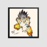 DRAGON BALL 龍珠Z 孫悟空 鳥山明 簽名畫連框 大約 30*40cm 激罕 值得收藏