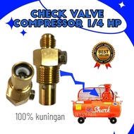 Check valve 1/4hp klep tangki tabung kompresor shark 1/4 HP