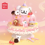 [Official authentic products]MINISO Miniso Line Art Puppy Dessert House Series Puppy Head Blind Box 