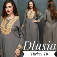 Longdress Dlusia Turkey Daster Arab Renda Murah Terbaru Berkualitas