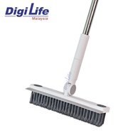 Floor Brush Broom Sweeper Toilet Broom Brush with Squeegee Floor Wiper Bathroom Cleaning Brush Scrub