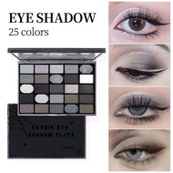 KAXIER 25-Color Dark Gothic Eyeshadow Palette, Matte and Shimmer, Smoky Effect, with Free Eyeshadow 