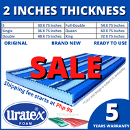 ORIGINAL URATEX FOAM Mattress 2InchesX75 ALL SIZES ( 2x30x75 / 2x36x75 / 2x48x75 / 2x54x75 / 2x60x75 / 5x72x75 - ALL COLOURS) [ S size / Single size / Double size / Full Double size / Queen size / King size ] BED FOAM - URATEX SALE - URATEX BED ON SALE