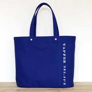 帆布水桶包 Bucket tote bag oval 藍色