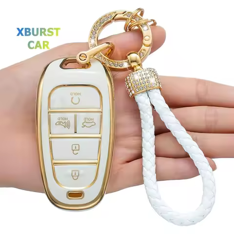5 Buttons TPU Car Key Cover Case Shell Fob for 2020 2021 Hyundai Sonata Nexo DN8 Santa Fe TM Tucson 